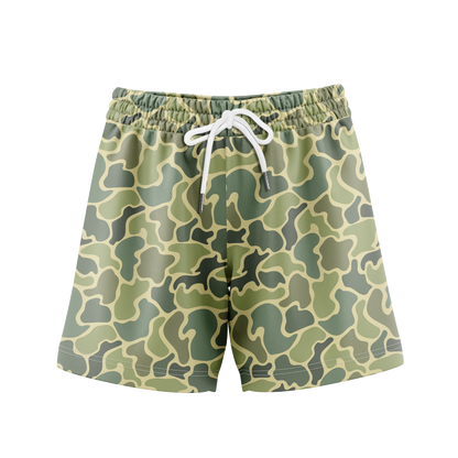 Men’s Camo Athletic Shorts – Duck Hunting Style