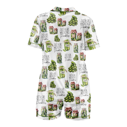 Pajamas Vintage Canned Pickles Women's Set - Lightweight Sleepwear