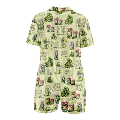 Pajamas Vintage Canned Pickles Women's Set - Lightweight Sleepwear