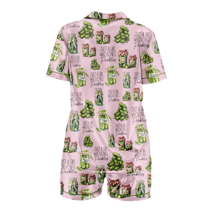 Pajamas Vintage Canned Pickles Women's Set - Lightweight Sleepwear