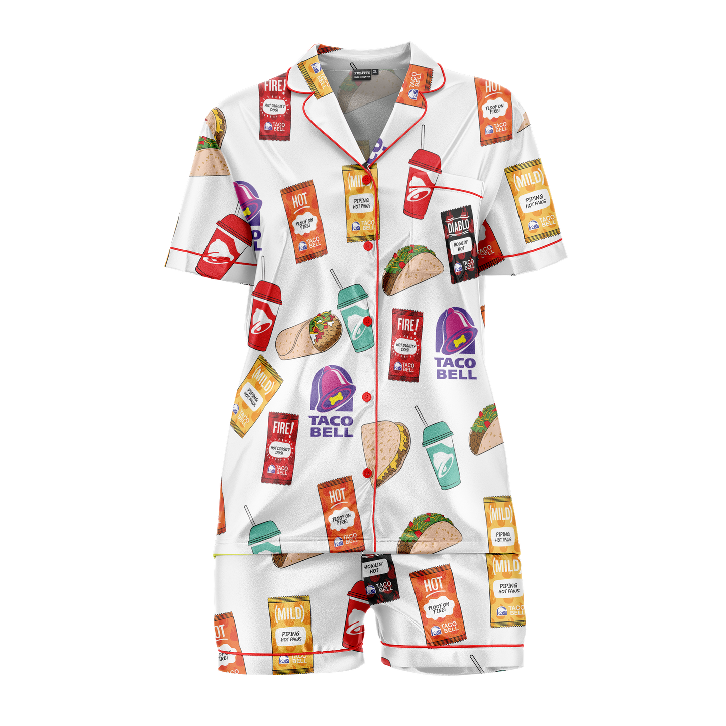 Tacobell Vibe Pajama Set – Cute Comfort Sleepwear