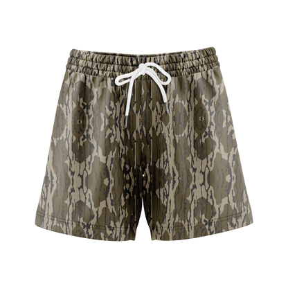 Men’s Camo Mesh Workout Shorts – Duck Hunting Print