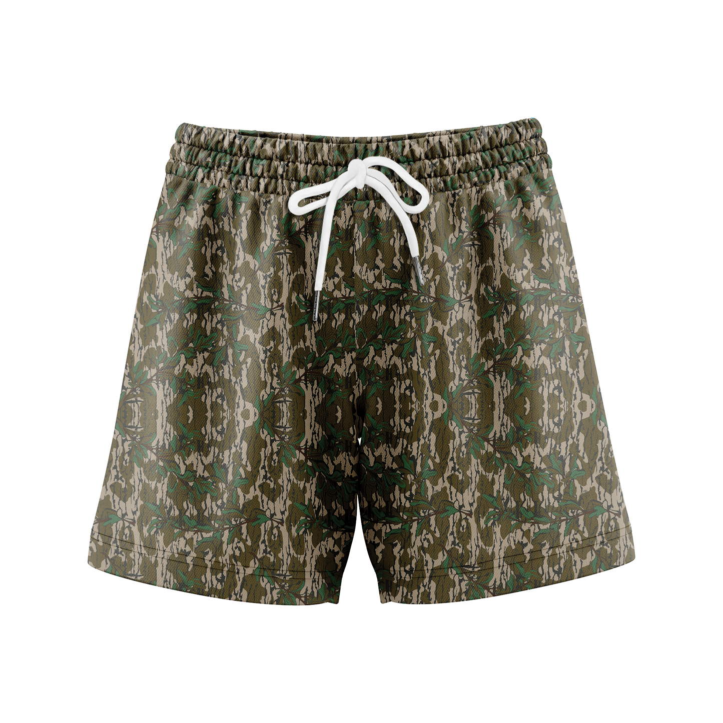 Men’s Camo Mesh Workout Shorts – Duck Hunting Print