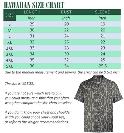 Camo Hawaiian Shirt | Forest Style, Breathable & Bold Print