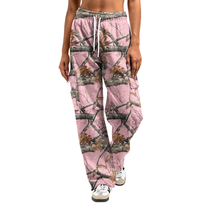 Camouflage Cargo Pants | Wide Leg & Recycled Polyester