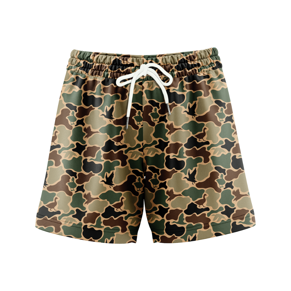 Men’s Duck Camo Shorts – Quick Dry Mesh